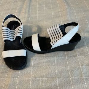 Skechers Wedge Sandals with Memory Foam